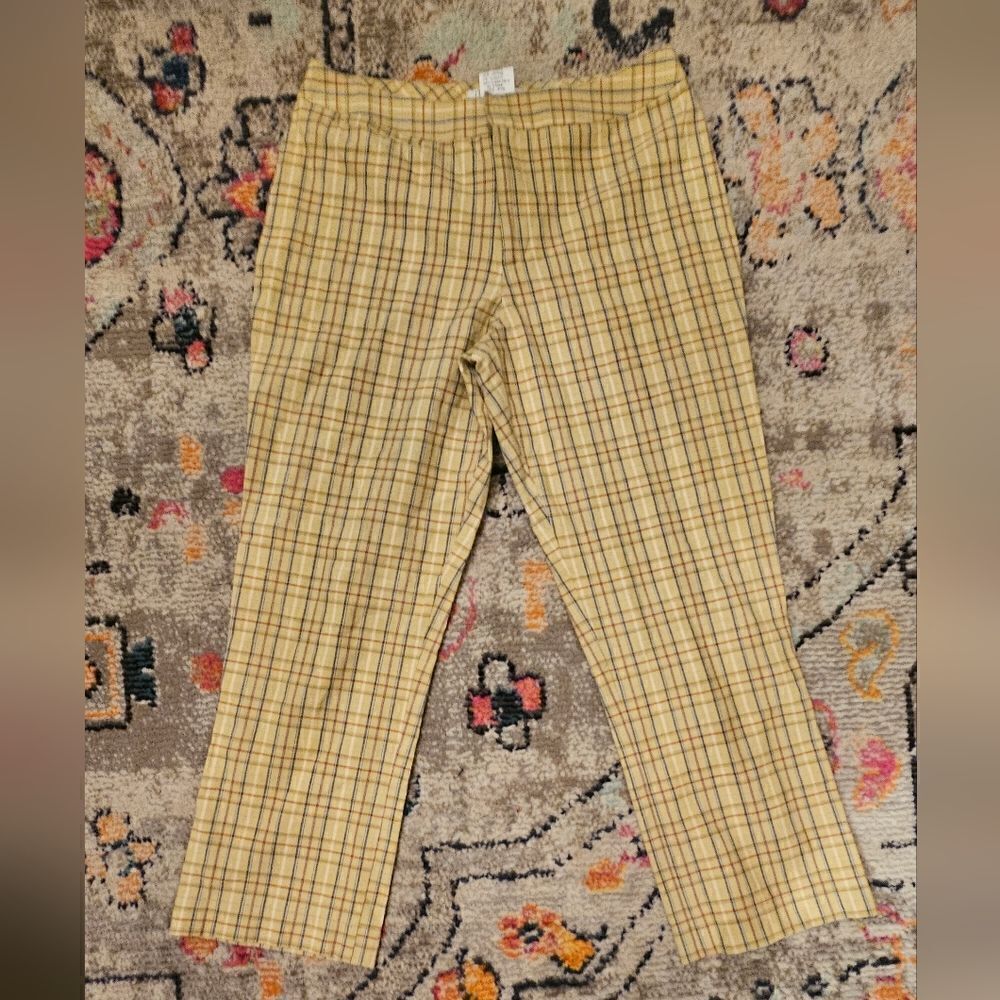 Vintage Guess flat front trouser Capri sz 10 with 25" inseam